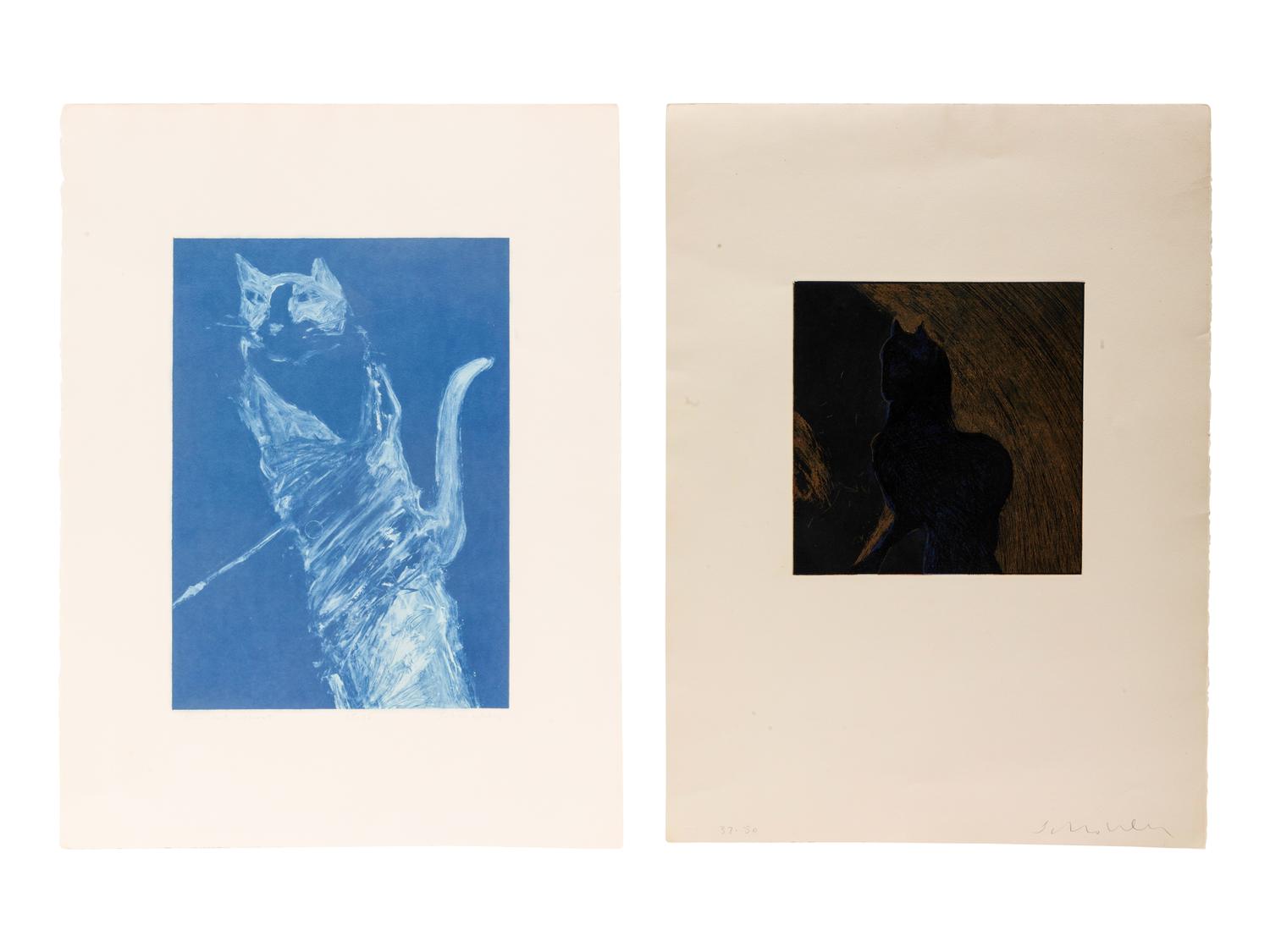 Two Works: Blue Cat Ghost, edition 15/15; Dream Horse , edition 37/50
