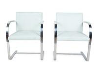 A Set of Eight Chrome Brno Chairs, Mies Van Der Rohe for Knoll International — 20TH CENTURY