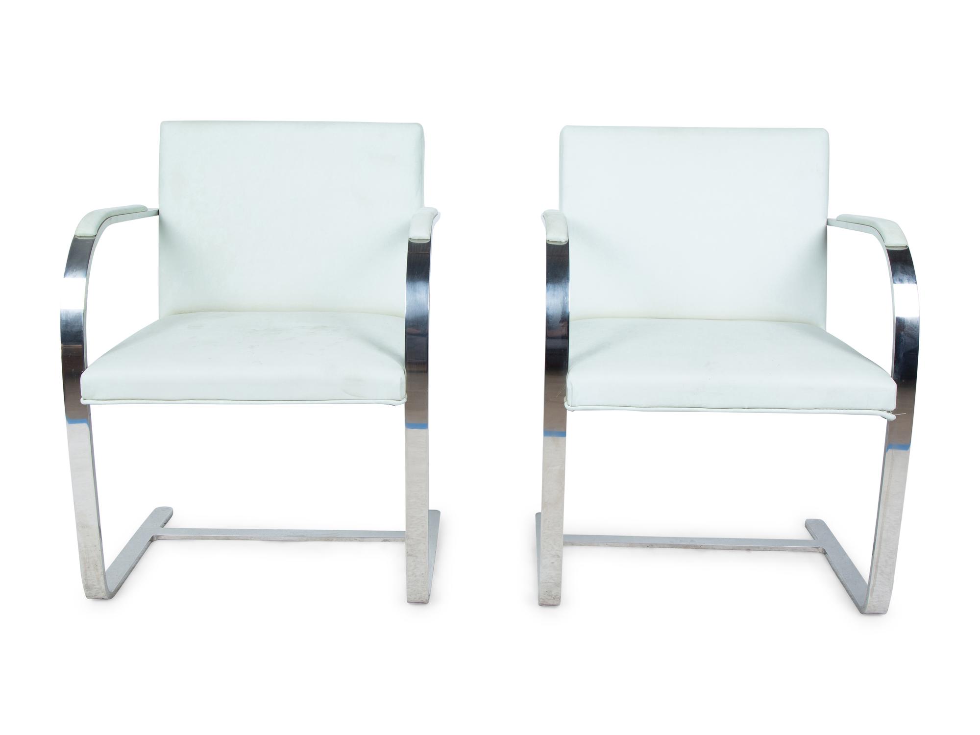A Set of Eight Chrome Brno Chairs, Mies Van Der Rohe for Knoll International — 20TH CENTURY