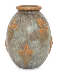 Vase with Floral Reliefs
