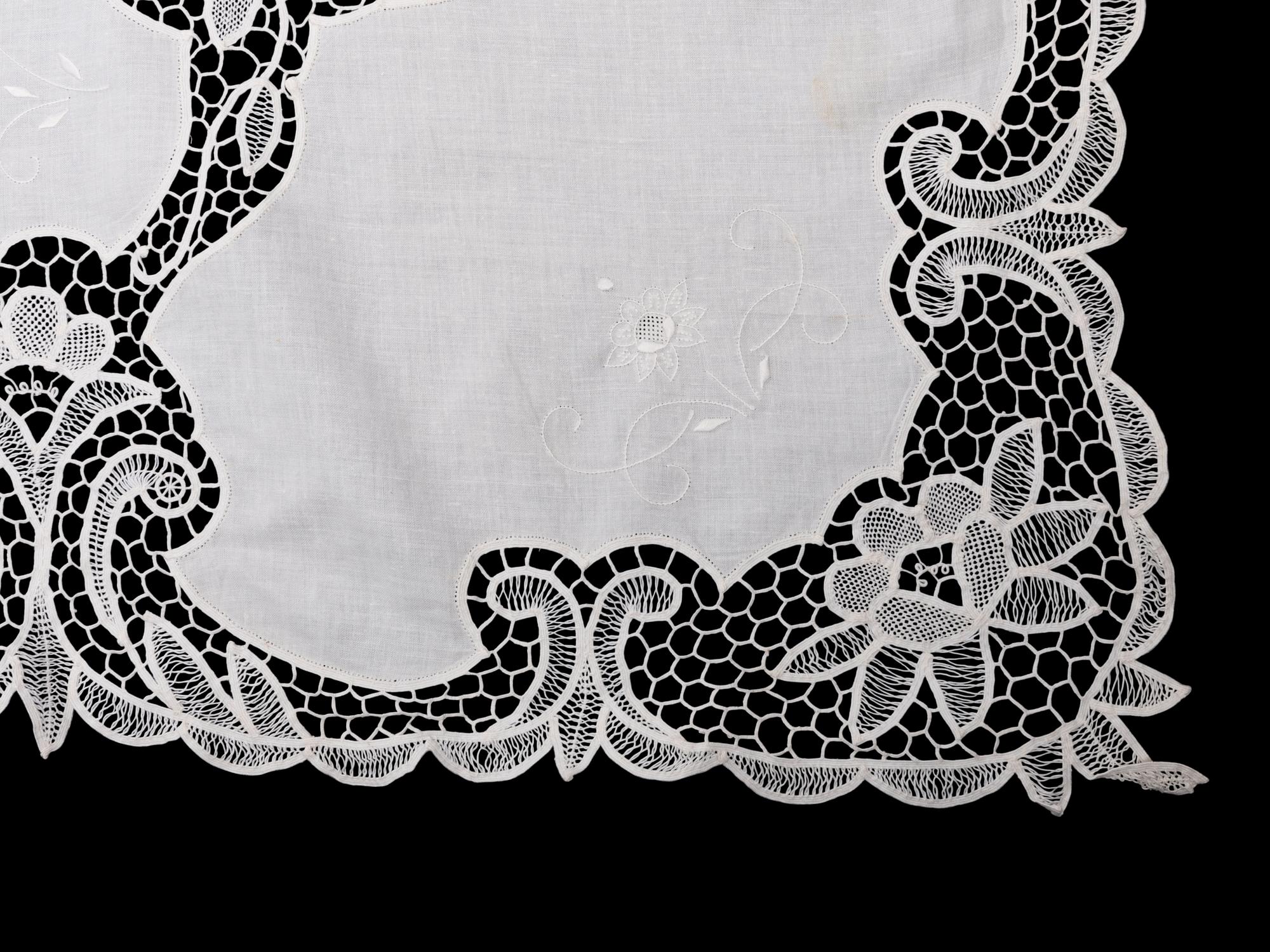 Collection of Six Cotton and Linen Lace Items