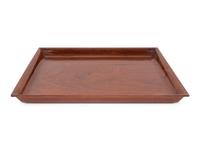 An Hermès Rosewood Tray with Two Smaller Associated Trays