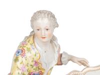 Two Meissen Porcelain Figural Sweetmeat Dishes