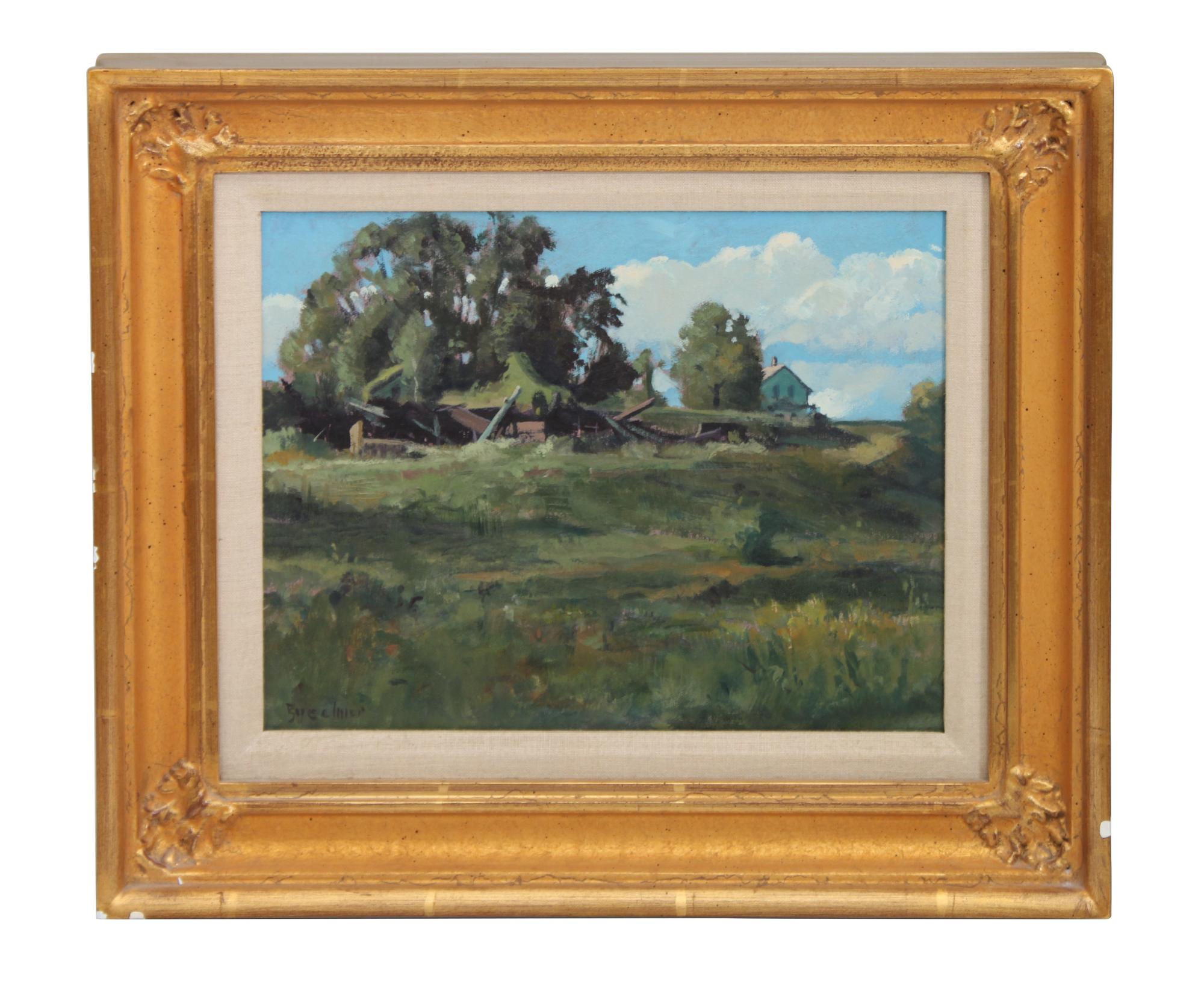 Thomas Buechner, (American, 1926-2011), Where the Barn Was
