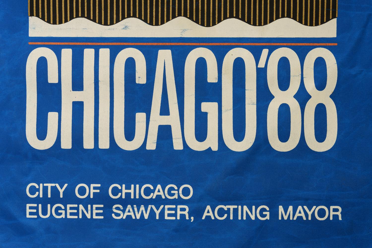 A Michael Jordan 1988 NBA All Star Game Chicago Large Street Banner Sign