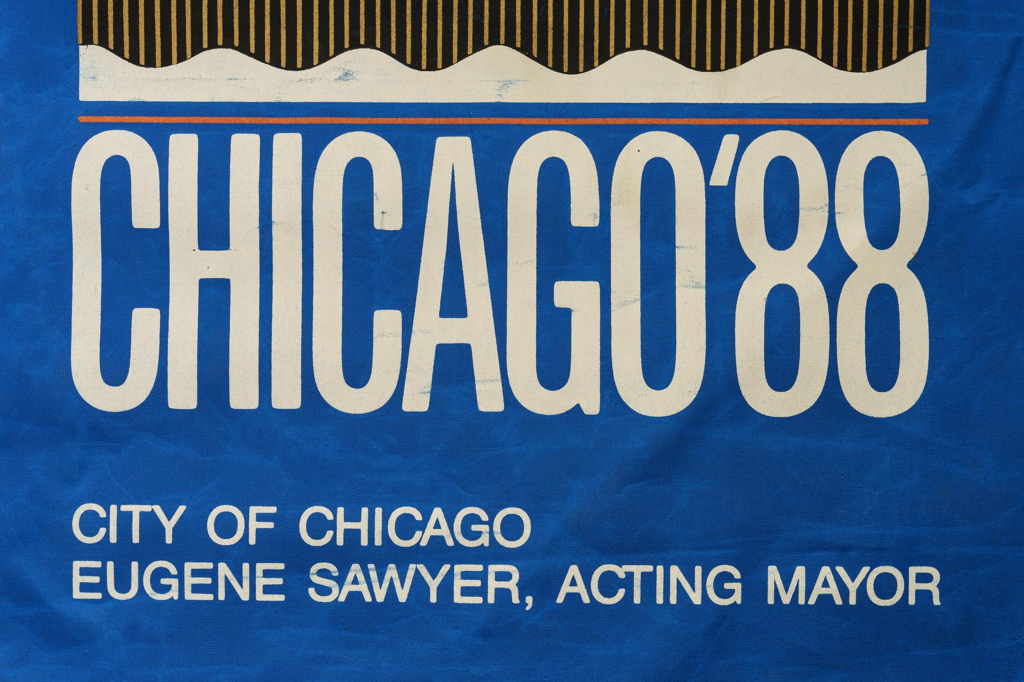 A Michael Jordan 1988 NBA All Star Game Chicago Large Street Banner Sign