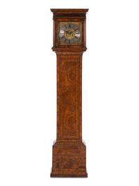 A George I Figured Walnut Tall Case Clock