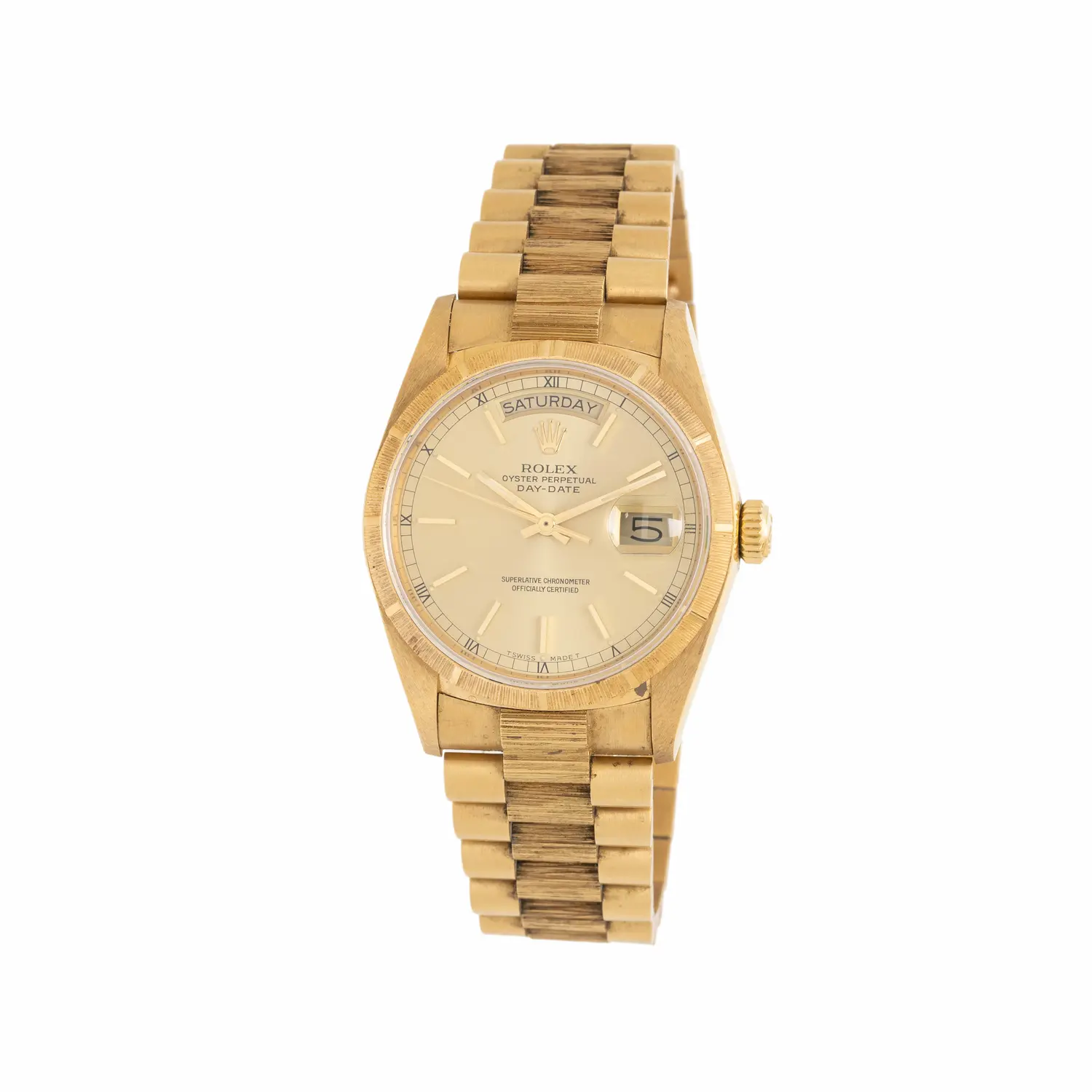 Rolex, Ref. 18078, 18K Yellow Gold 'Day-Date' Watch with... | Freeman's