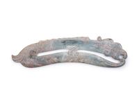 Two Chinese Archaistic Jade Carvings