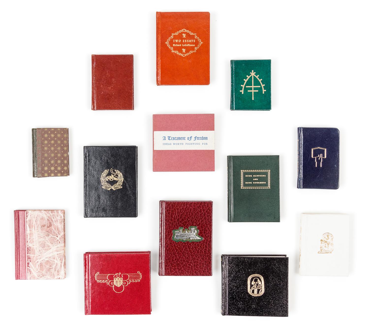 [MINIATURE BOOKS]. A group of 13 works published Chicago, Illinois by the Black Cat Press, comprising: