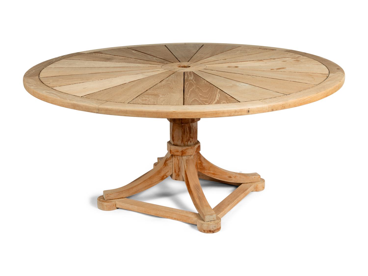 A Teak Outdoor Dining Table
