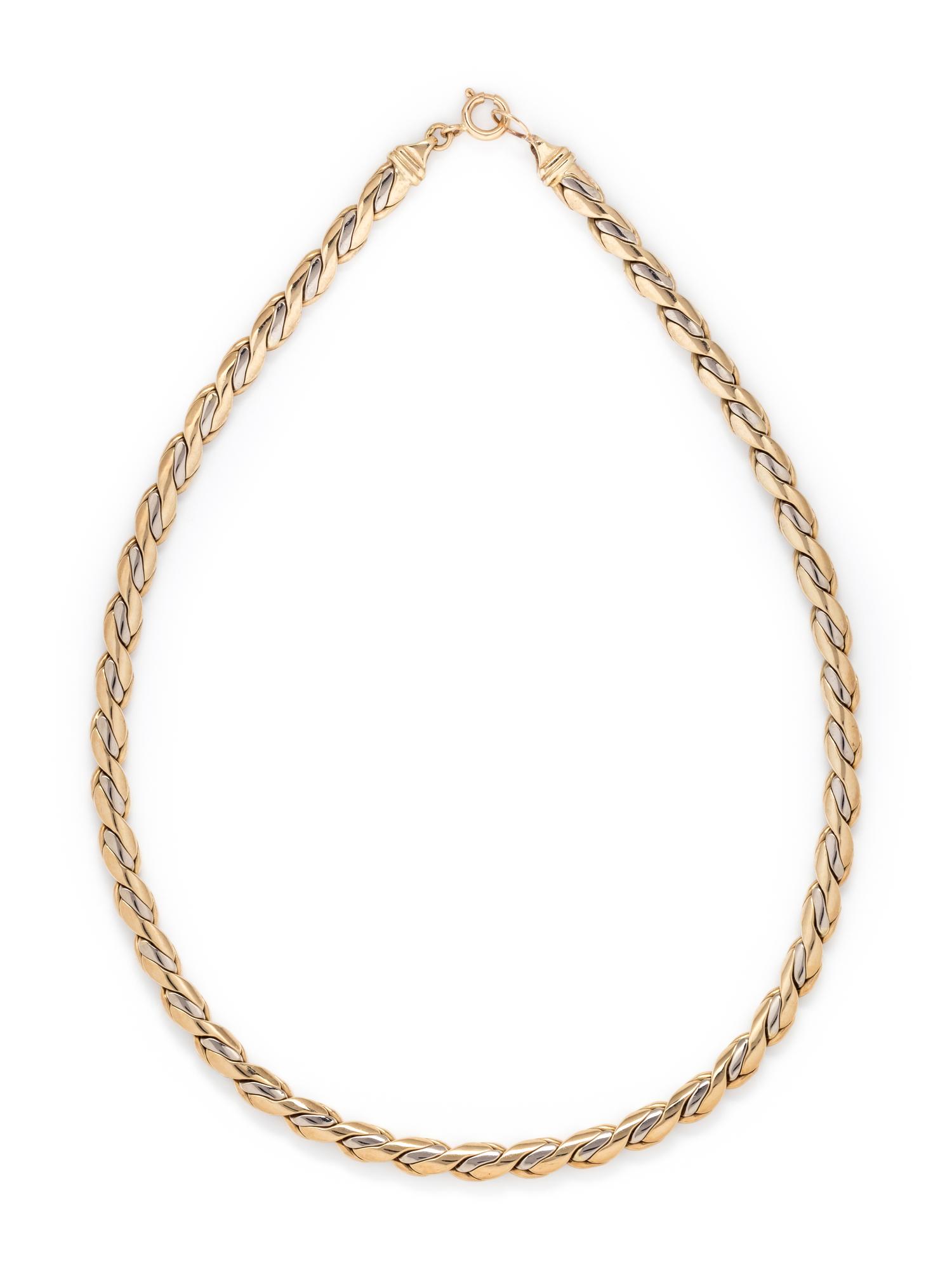 BICOLOR GOLD NECKLACE