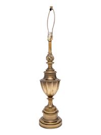 An English Brass Campagna-Form Table Lamp