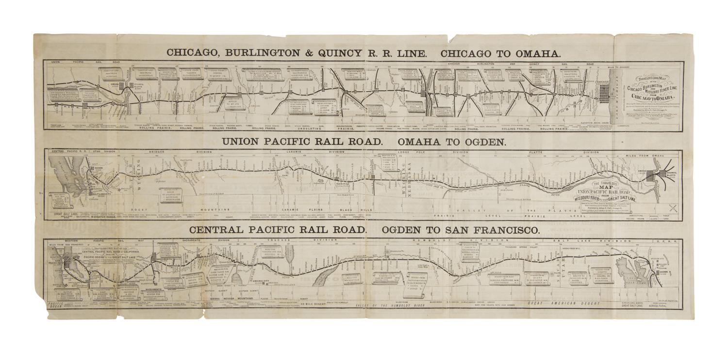 Hart, Alfred A. Chicago, Burlington & Quincy R.R. to...San Francisco . Buffalo: Matthews and Warren, 1870.