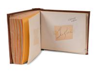A Group of Two 1950s Baseball Signed Autograph Books Acquired at Wrigley Field Including Rogers Hornsby (PSA Authentic),