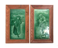 Five Victorian Plaques Height 12 inches.