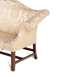 A George III Mahogany Camelback Sofa