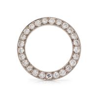 A Platinum and Diamond Circle Brooch, Maurice Tishman,