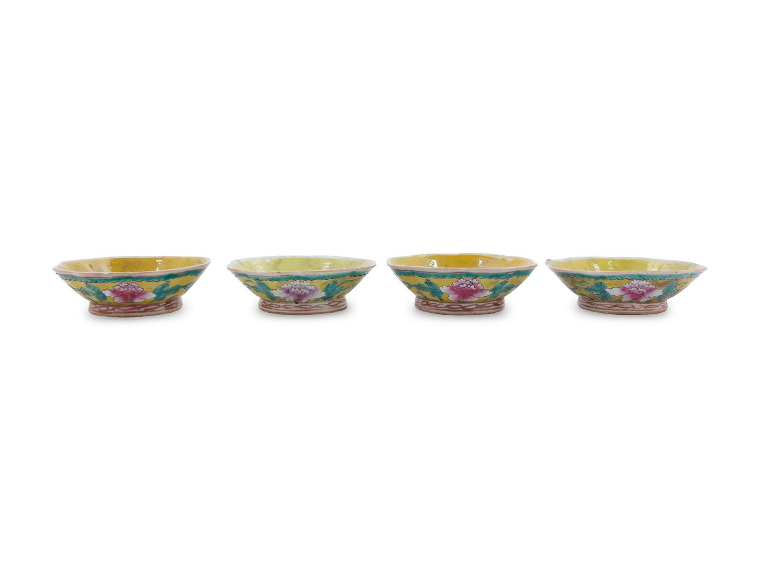 Fifteen Chinese Famille Rose Porcelain Dishes