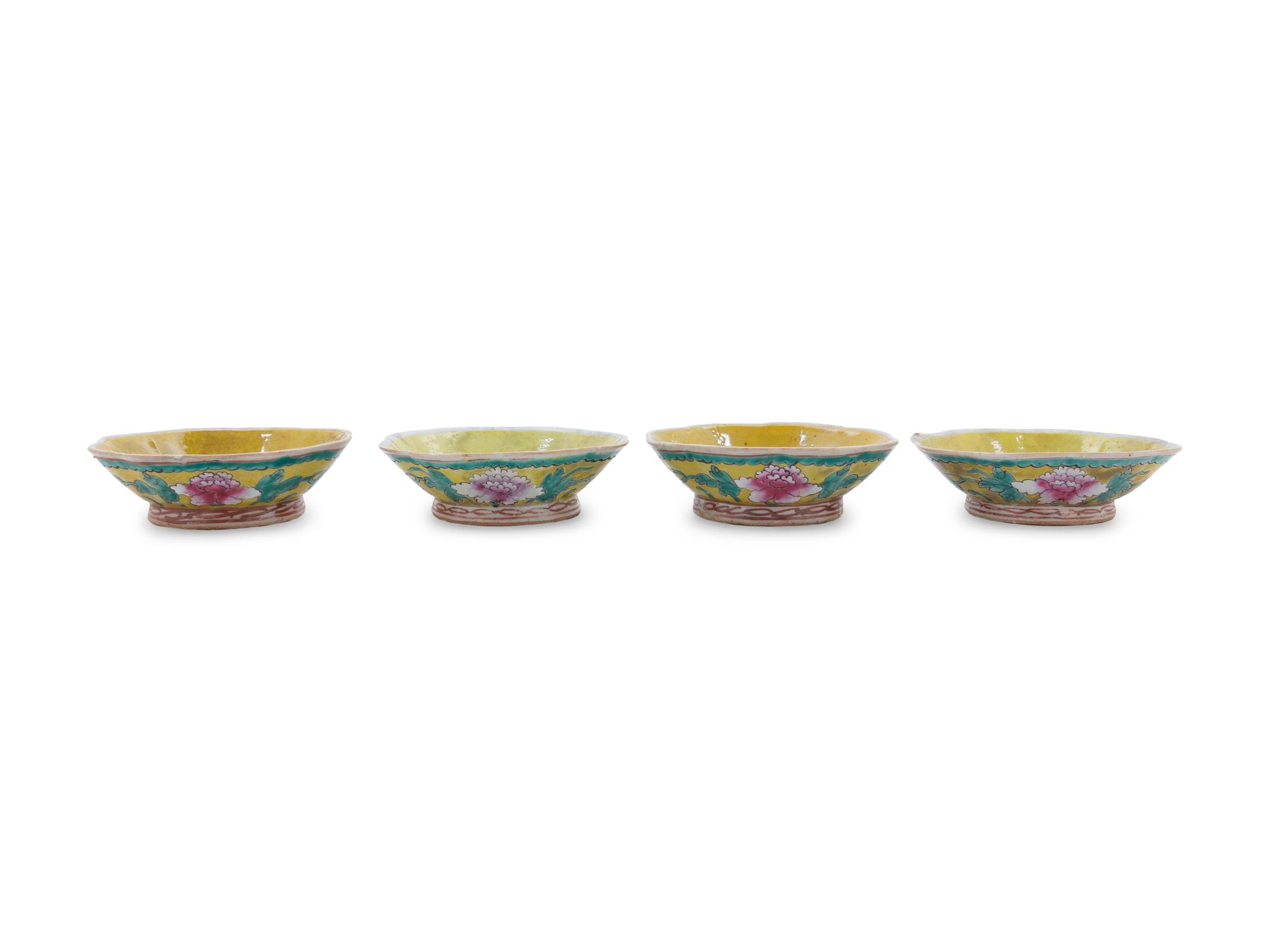 Fifteen Chinese Famille Rose Porcelain Dishes