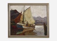 Anthony Thieme (American, 1888-1954) - Gloucester Fishermen