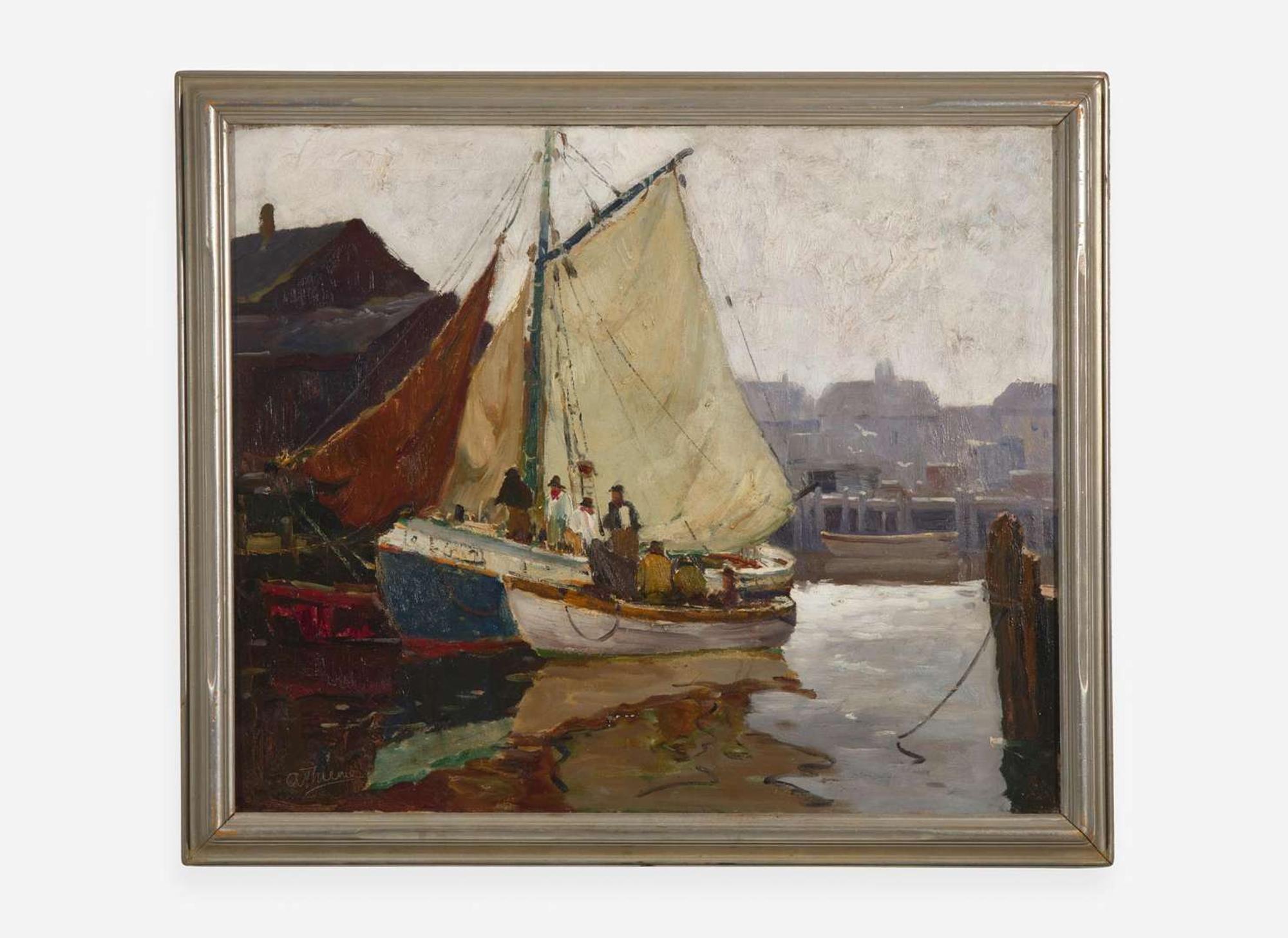 Anthony Thieme (American, 1888-1954) - Gloucester Fishermen