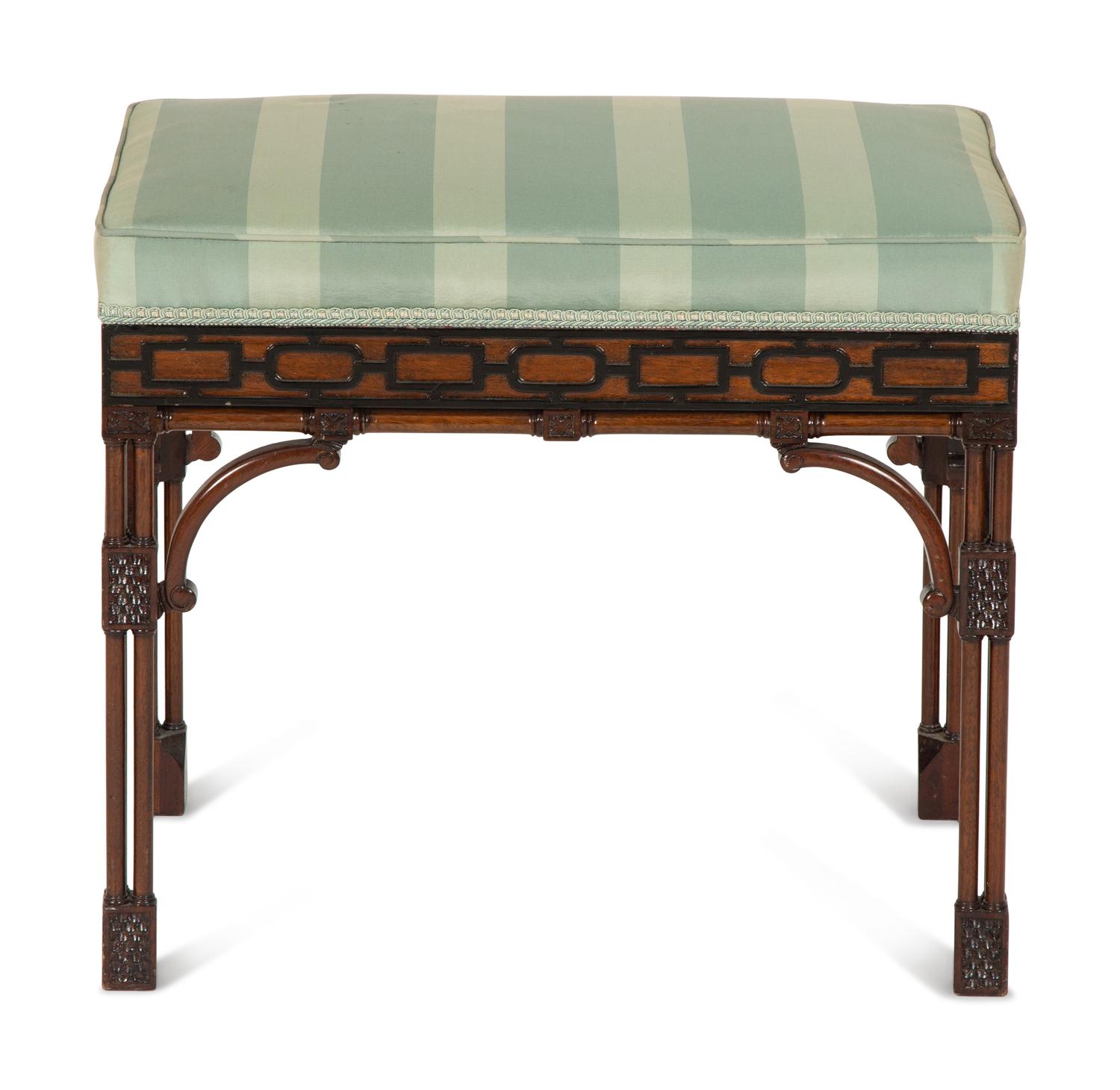 A Regency Style Mahogany Stool