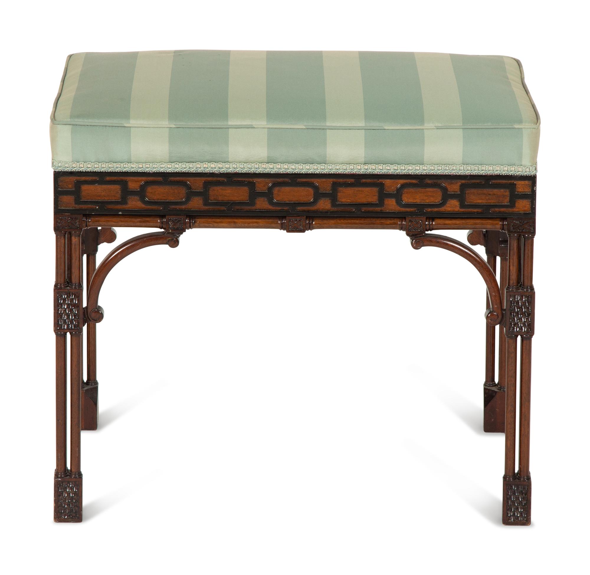 A Regency Style Mahogany Stool