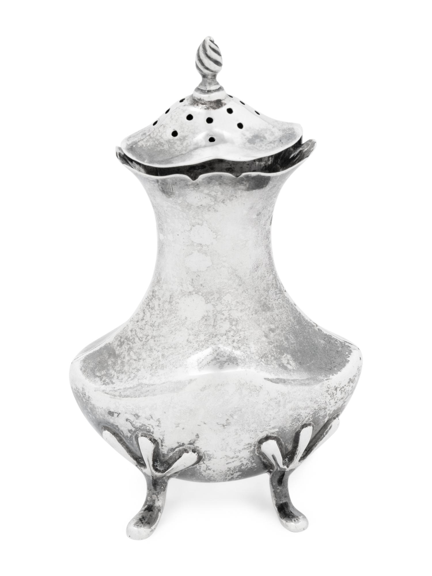 A Collection of Fifteen English and American Silver Casters
