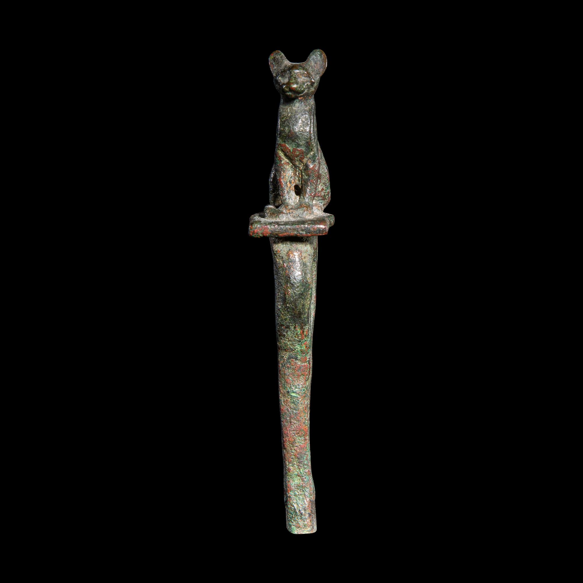 An Egyptian Bronze Cat