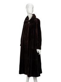 Maximilian, Brown Sheared Mink Coat