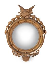 A Federal Style Giltwood Mirror