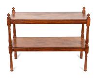 A William IV Mahogany Two-Tier Dumb Waiter — 20TH CENTURY