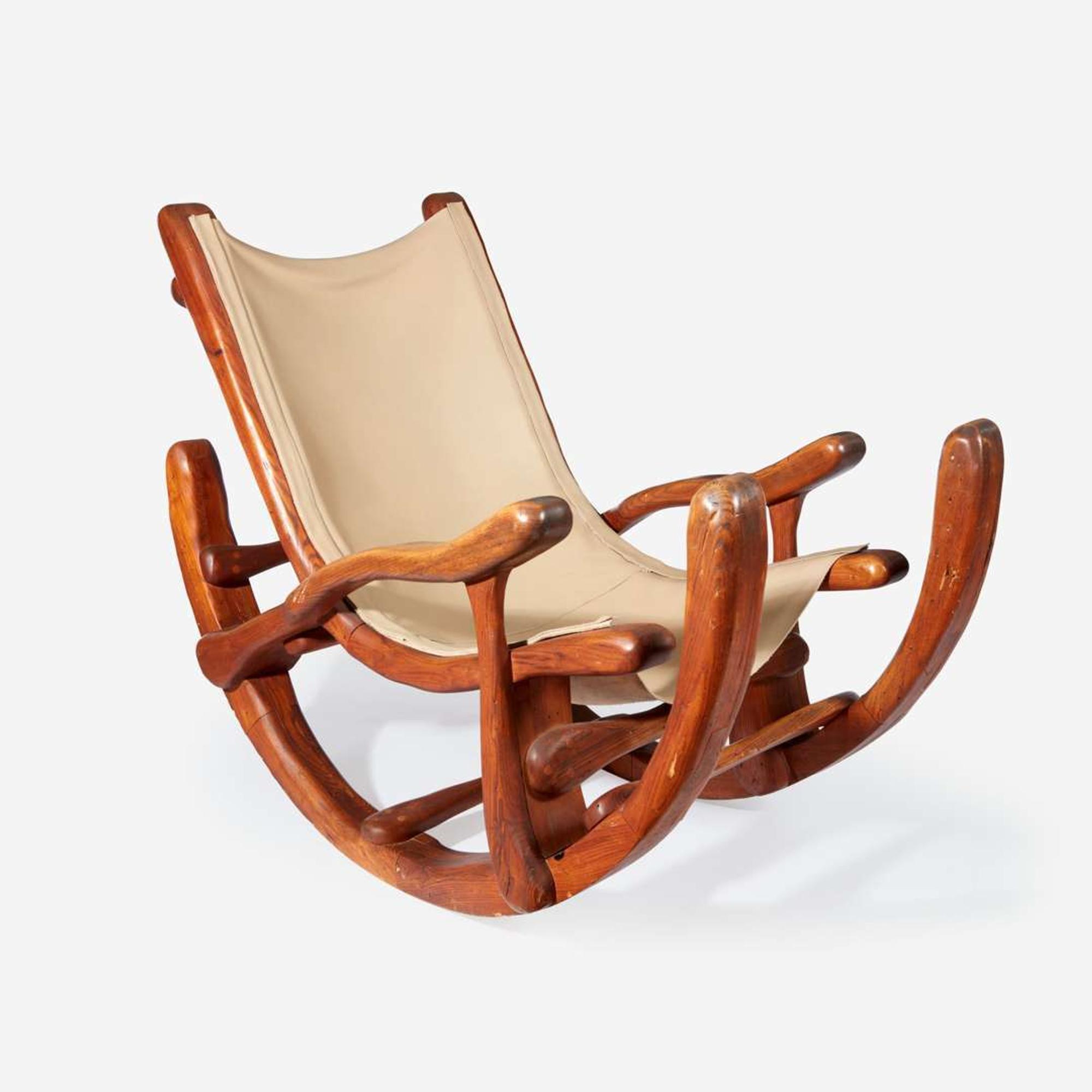 Michael Costerisan A Sculpted Rocking Chair, West Virginia, USA, 1973