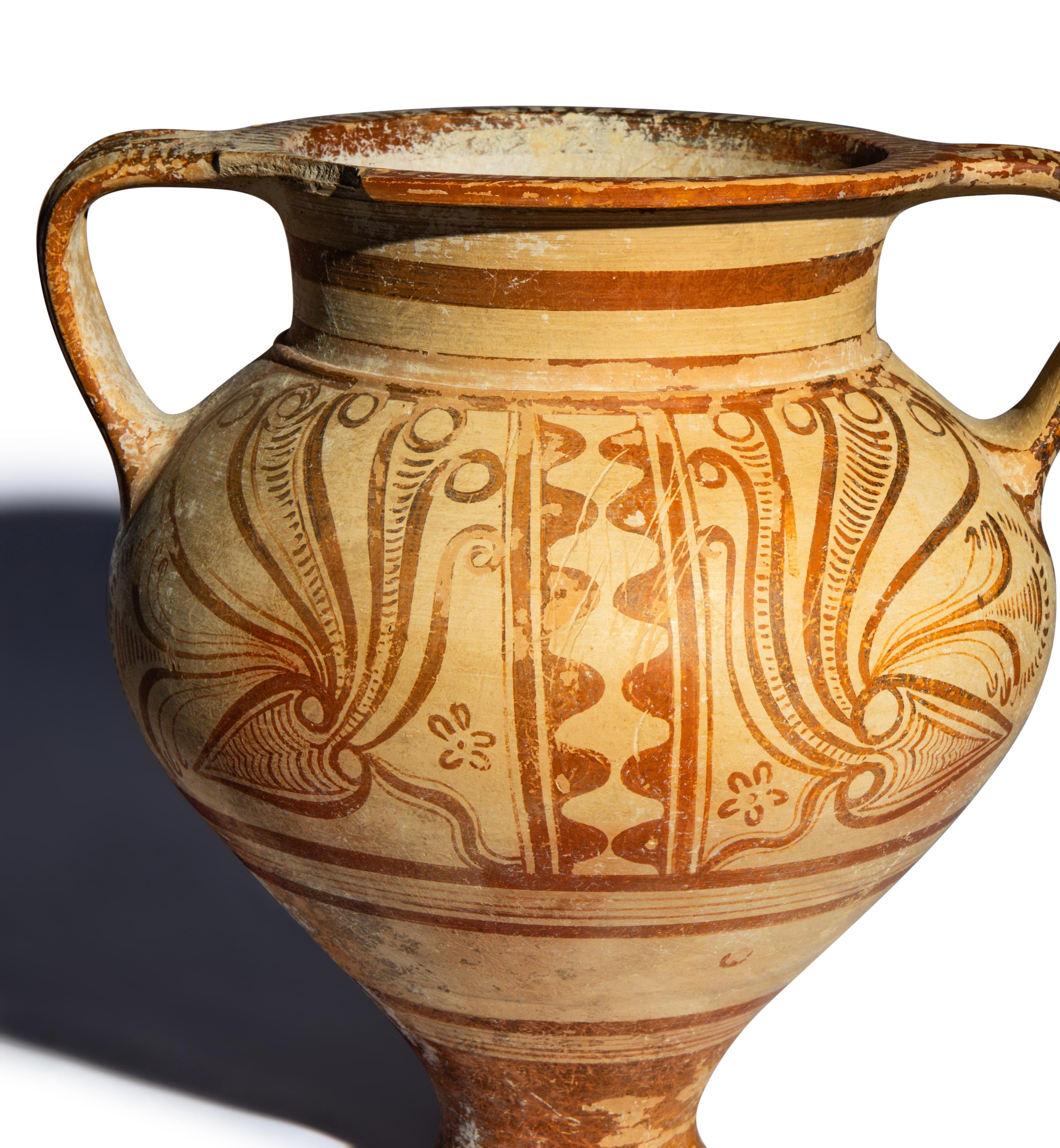 A Minoan Terracotta Amphoroid Krater