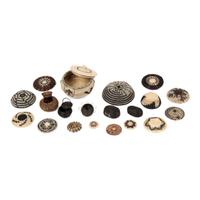 Group of Tohono O'odham, Akimel O'odham, Navajo and Cherokee Miniature Baskets