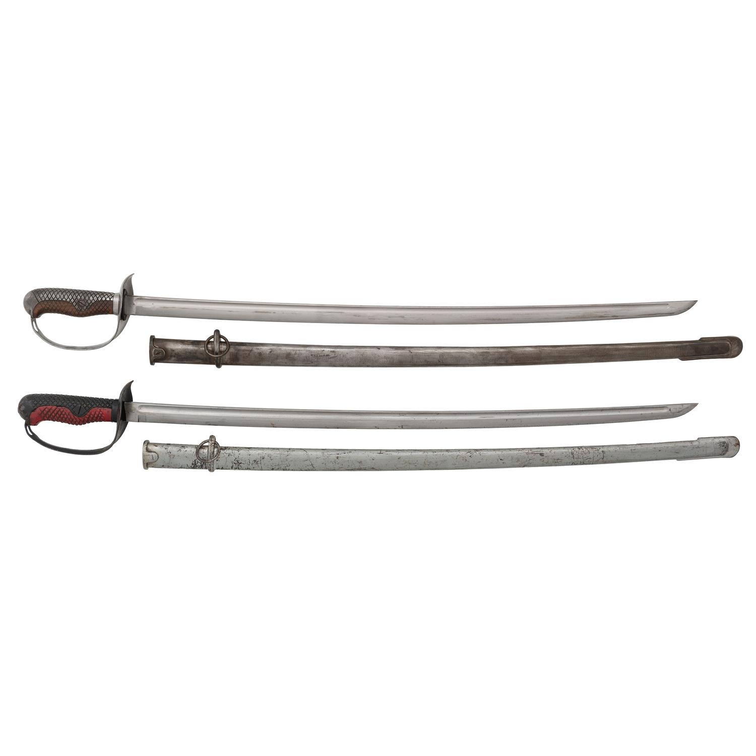 Lot of Two Japanese Type 32 Ko Cavalry Sabers