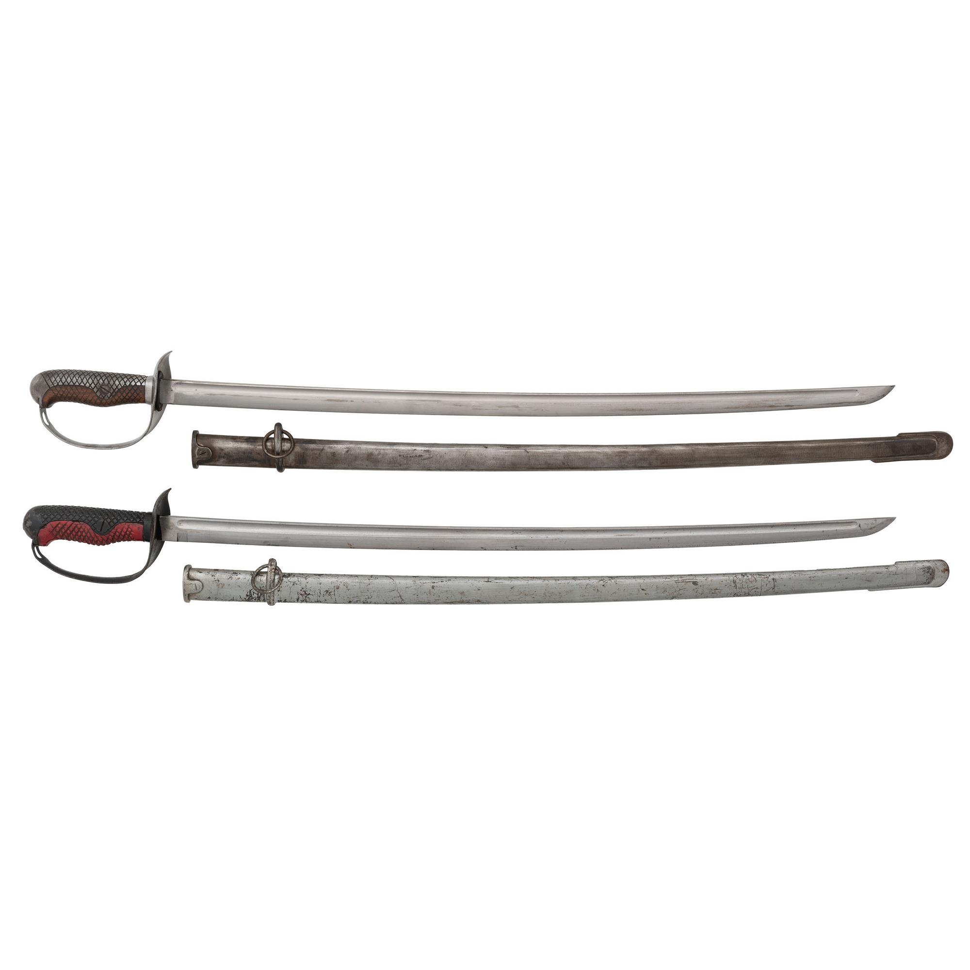 Lot of Two Japanese Type 32 Ko Cavalry Sabers