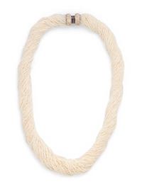 JULIUS COHEN, SEED PEARL, DIAMOND AND SAPPHIRE TORSADE NECKLACE