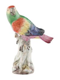 A Meissen Porcelain Figure of a Parrot