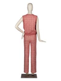 Chanel Red-White Tweed Ensemble, 2001