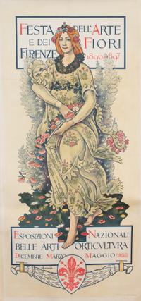Three Art-Nouveau Posters Largest: 52 x 35 inches. — LATE 19TH CENTURY/EARLY 20TH CENTURY