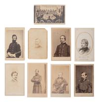 [LINCOLN, Abraham (1809-1865)]. A group of CDVs featuring members of the military commission and prosecution for the Lincoln Assassination Conspiracy Trial.