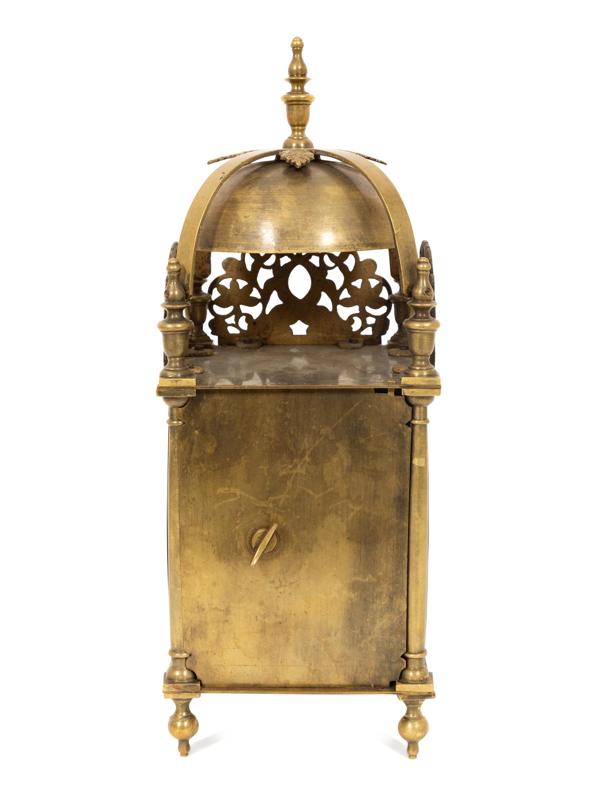 An English Brass Lantern Clock