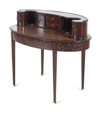 A George III Style Mahogany Carlton House Desk