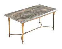A French Gilt Bronze Marble Top Low Table