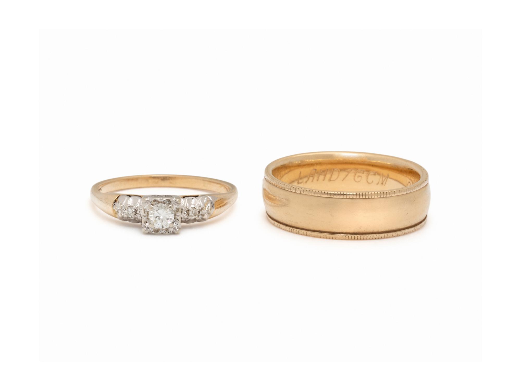 TWO GOLD RINGS