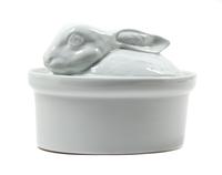 A White Porcelain Covered Tureen Length 9 1/4 inches. — 20TH CENTURY