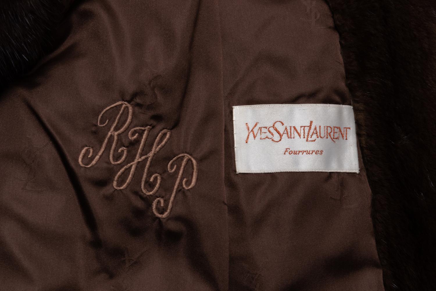Yves Saint Laurent Mink Coat, 1980s