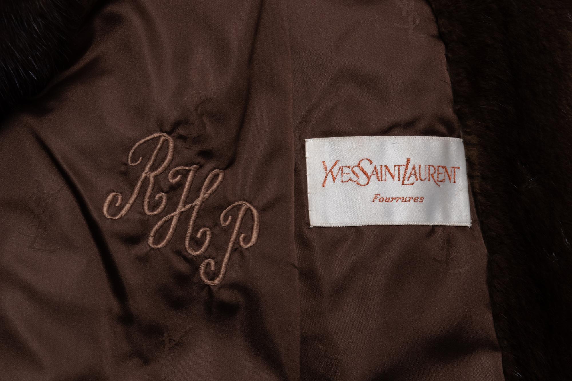 Yves Saint Laurent Mink Coat, 1980s